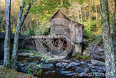 Glade Creek Grist Mill Editorial Stock Photo